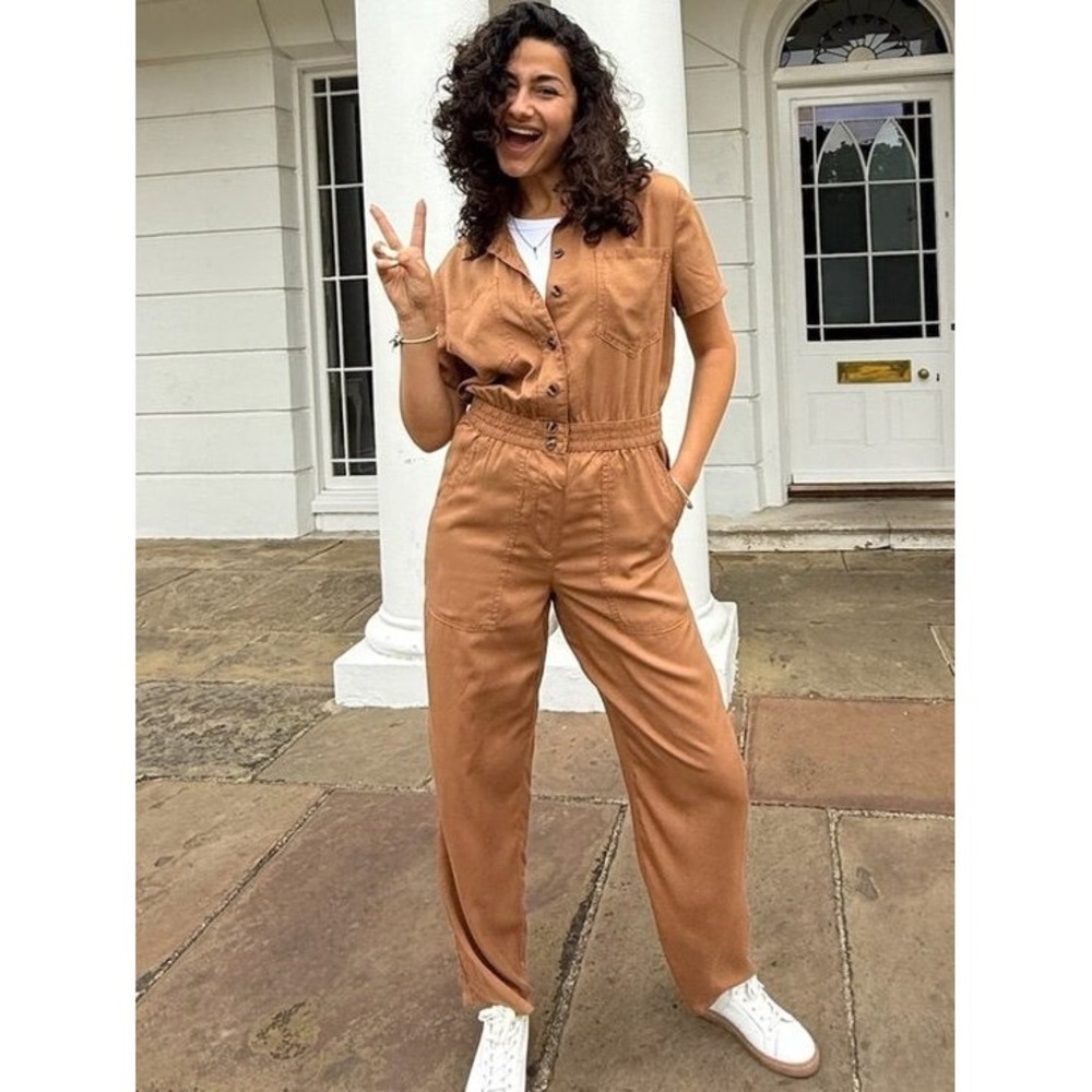 Sanctuary Reserve Utility Jumpsuit | Brown Boiler Suit - Size Medium‎